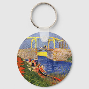 Langlois Bridge at Arles by Vincent van Gogh Key Ring