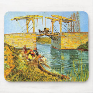 Langlois Bridge at Arles by Vincent van Gogh Mouse Mat