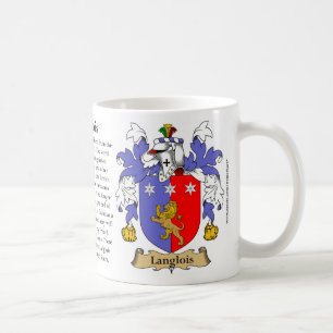 Langlois, the Origin, the Meaning and the Crest Coffee Mug