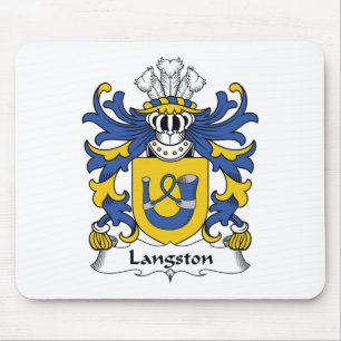 Langston Family Crest Mouse Mat
