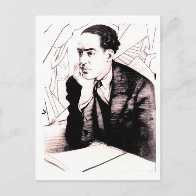 Langston Hughes, American Poet Postcard (Front)