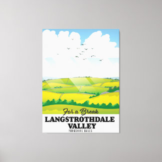Langstrothdale valley Yorkshire Dales Canvas Print