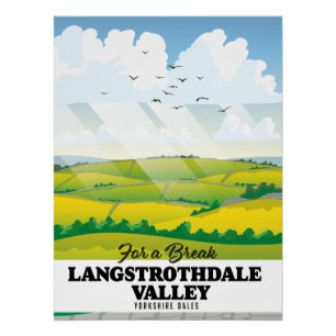 Langstrothdale valley Yorkshire Dales Poster