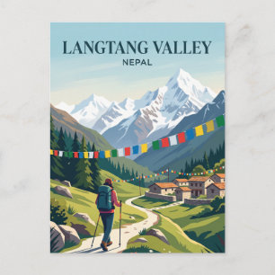 Langtang Valley Nepal Postcard