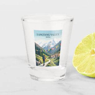 Langtang Valley Nepal Shot Glass