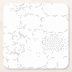 Language, Aqua Haze Paper Coaster