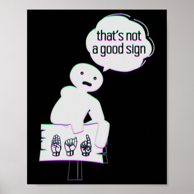 Language Asl American Hand Talking Awareness Trans Poster (Front)