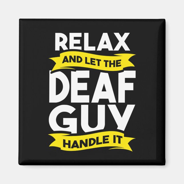 Language Deaf Awareness Hearing Loss And Asl  Magnet (Front)