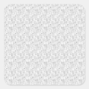 language Design One Hundred One Square Sticker