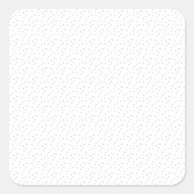 language Design Six Square Sticker (Front)