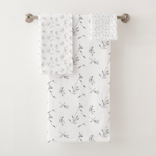Language, Dove Grey Bath Towel Set