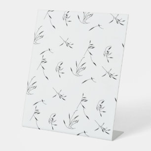 Language, Dove Grey Pedestal Sign