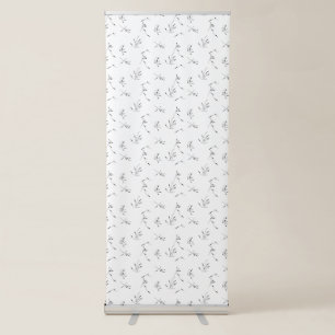 Language, Dove Grey Vertical Retractable Banner