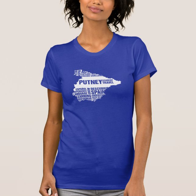Language Learning Spain in Multiple Colours T-Shirt (Front)