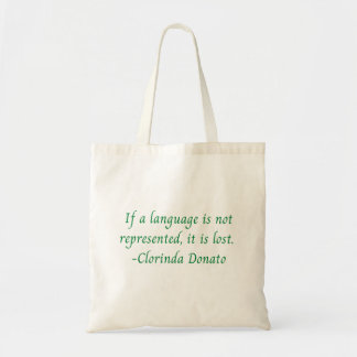 Language Lost tote bag