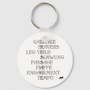 Language of Dressage Key Ring