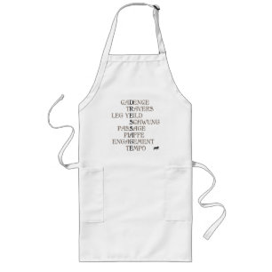 Language of Dressage Long Apron