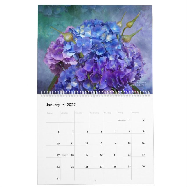 Language Of Flowers Romance 2 Art Calendar 2015 (Jan 2027)