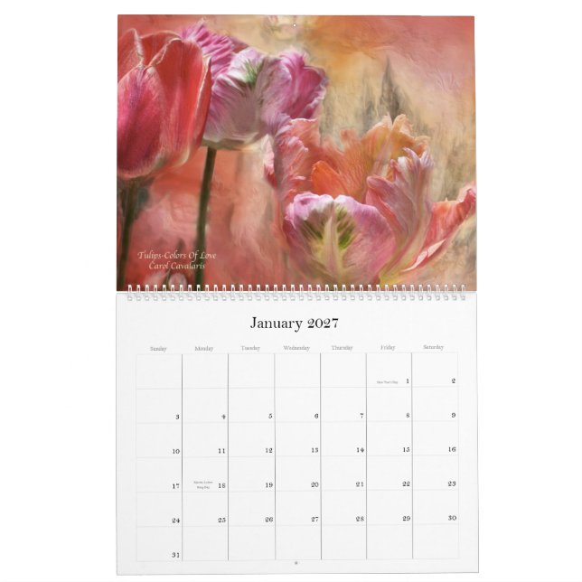 Language Of Flowers - Romance Calendar 2012 (Jan 2027)
