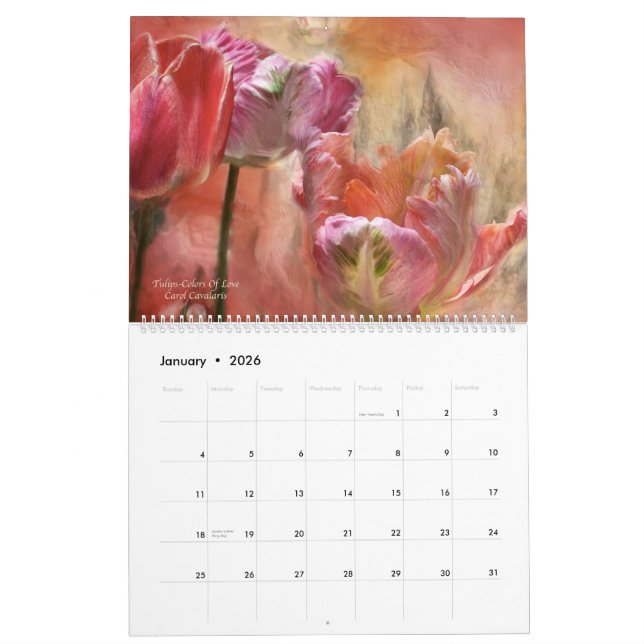 Language Of Flowers-Romance Col 2011 Calendar (Jan 2026)