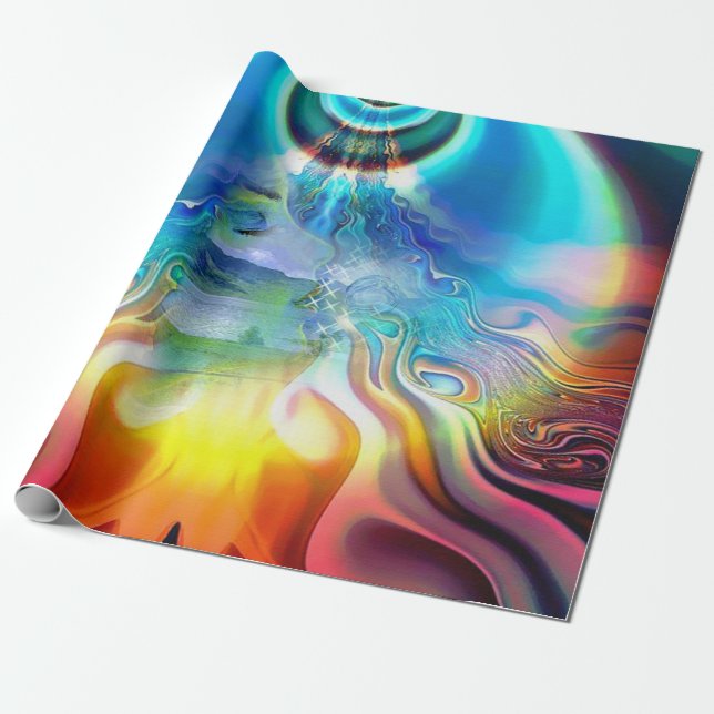 Language of Light Vibrations Wrapping Paper (Unrolled)
