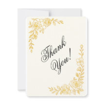 'Language of Love' Flat Wedding Thank You Card