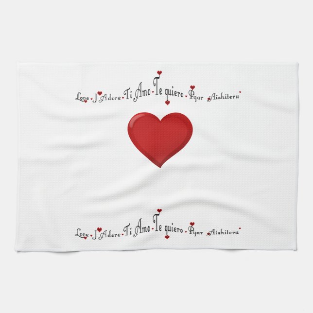 Language of Love - Kitchen Towels (Horizontal)