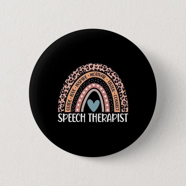 Language Pathologist 100th Day Of School Slp Thera 6 Cm Round Badge (Front)