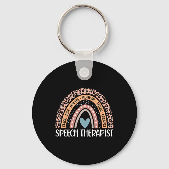 Language Pathologist 100th Day Of School Slp Thera Key Ring (Front)
