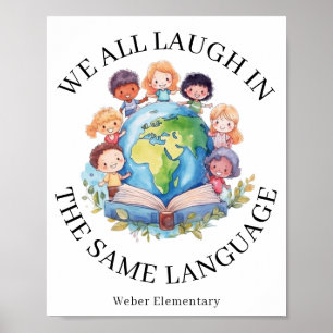 Language Teacher Bilingual Immersion School Poster