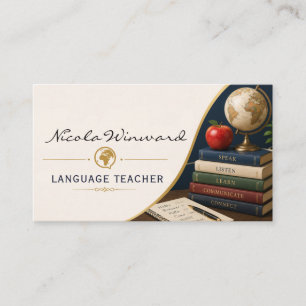 Language Teacher Business Card