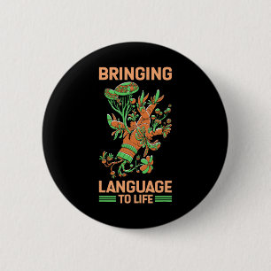 Language To Life American Sign Language  6 Cm Round Badge