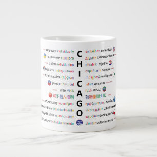 Languages of Chicago Large Coffee Mug