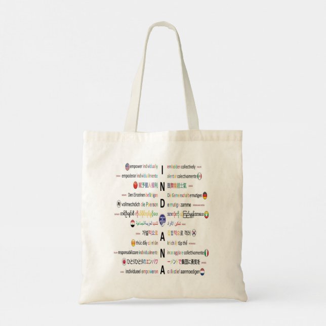 Languages of Indiana Tote Bag (Back)