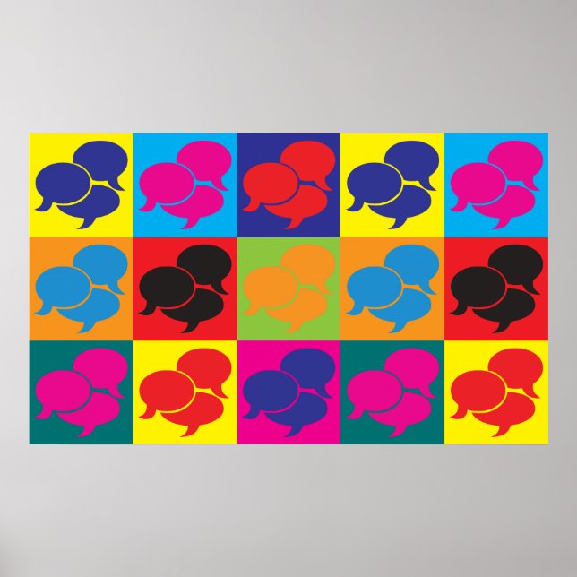 Languages Pop Art Poster (Front)