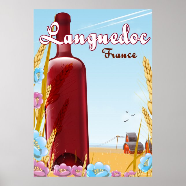 Languedoc France travel poster (Front)