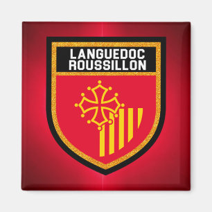Languedoc-Roussillon Flag Magnet