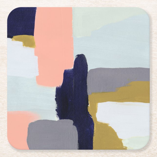 Languid Square Paper Coaster (Front)