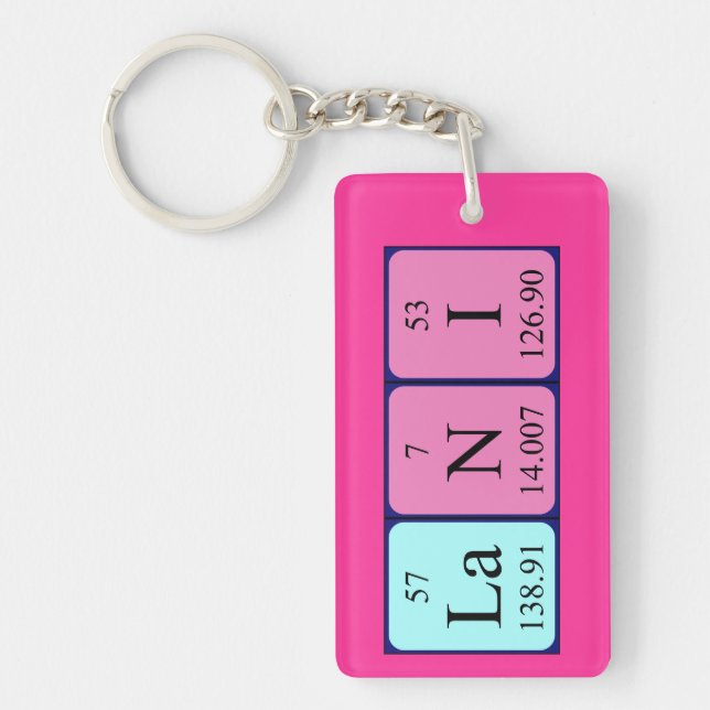 Lani periodic table name keyring (Front)