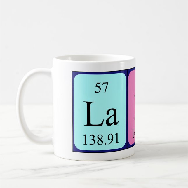 Lani periodic table name mug (Left)