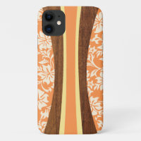 Laniakea Hawaiian Faux Wood Orange Surfboard