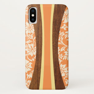 Laniakea Hawaiian Faux Wood Surfboard iPhone X Case