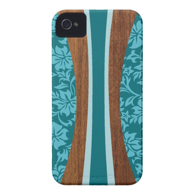 Laniakea Hawaiian Surfboard iPhone 4 Cases (Back)
