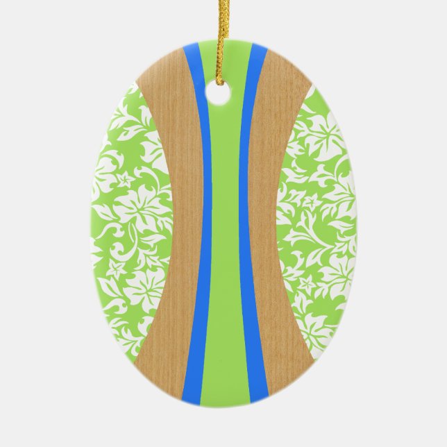 Laniakea Hawaiian Surfboard Ornament (Front)