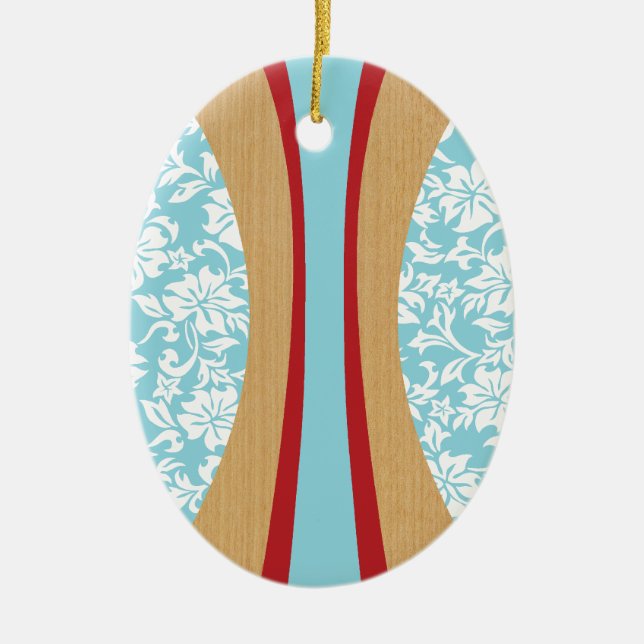 Laniakea Hawaiian Surfboard Ornament (Front)