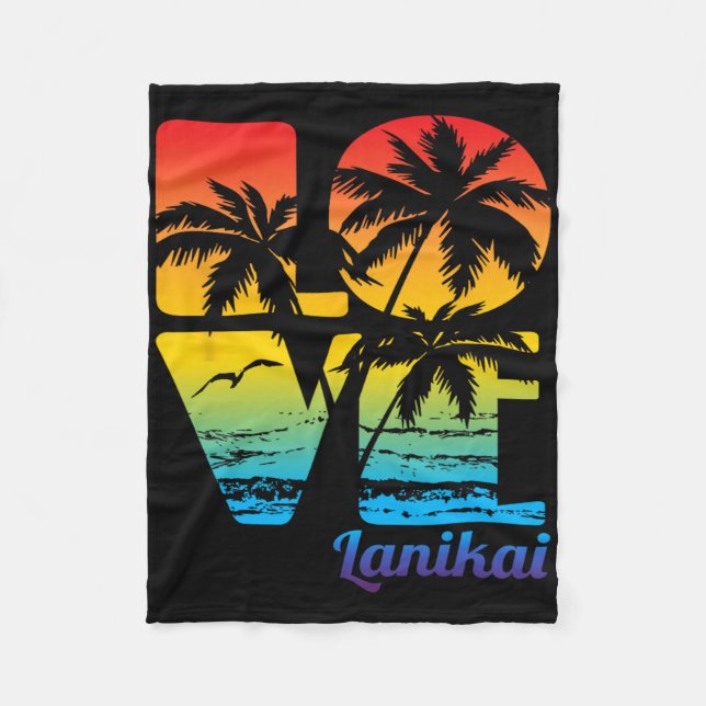 Lanikai  fleece blanket (Front)