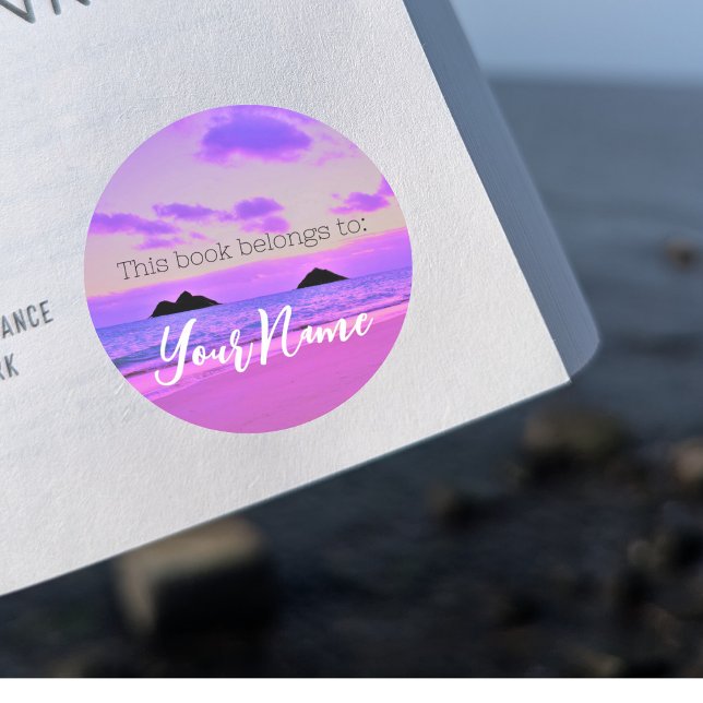 Lanikai Sunrise Book Sticker (Creator Uploaded)