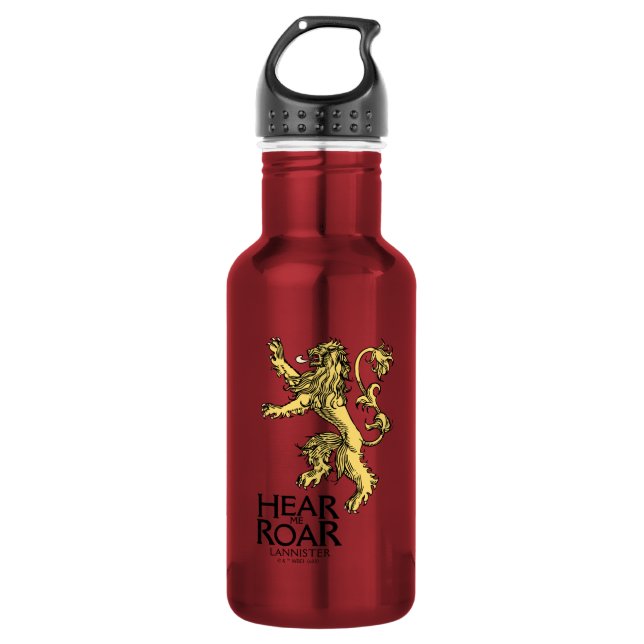 Lannister Sigil - Hear Me Roar 532 Ml Water Bottle (Front)
