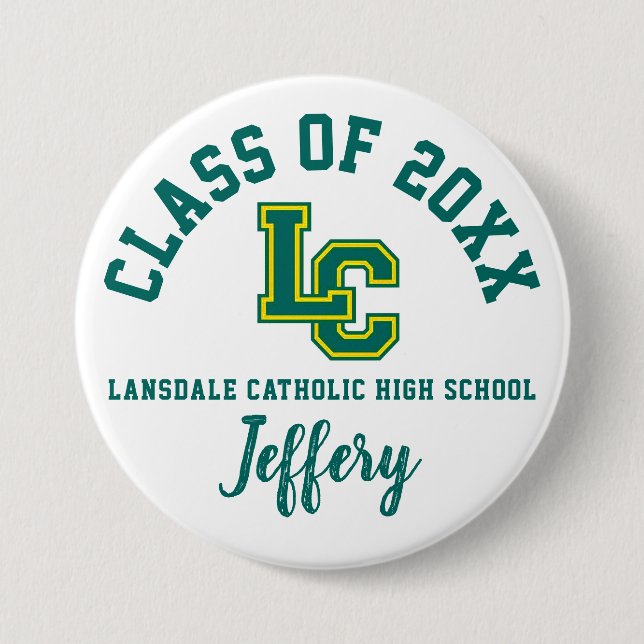 Lansdale Catholic High School Button Logo Custom (Front)