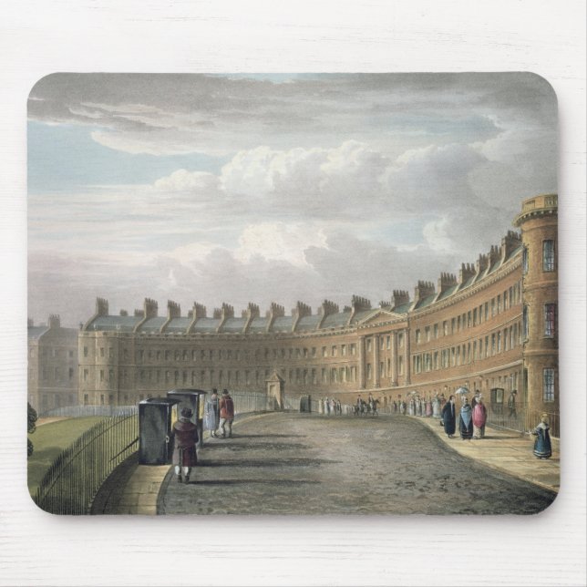 Lansdown Crescent, Bath, 1820 Mouse Mat (Front)